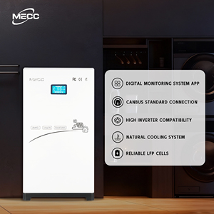 Batterie lithium verticale MECC MECC-51.2-200-2 51.2V 200AH 10KWH, 6000 cycles, BMS intelligent intégré, certifiée usine pour l'énergie solaire - Product Image 2