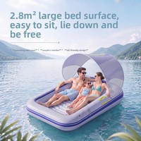 Radeau gonflable pliable en PVC pour adultes, lit flottant pour piscine extérieure, chaise longue aquatique de loisirs pour la plage