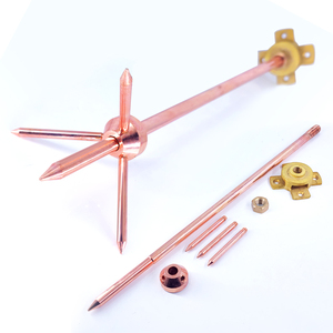 Mặt đất rod, chống sét Rod cho sét Hệ thống bảo vệ thiết bị điện nguồn cung cấp sấm sét arrester giá Trái Đất kết nối - Product Image 1