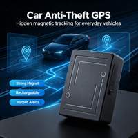 Mini Rastreador GPS 4G LTE Portátil e Impermeable, Aplicación Android, 1 Año de Garantía, Fácil Conexión WiFi, Montaje Magnético para Vehículo, GF50L
