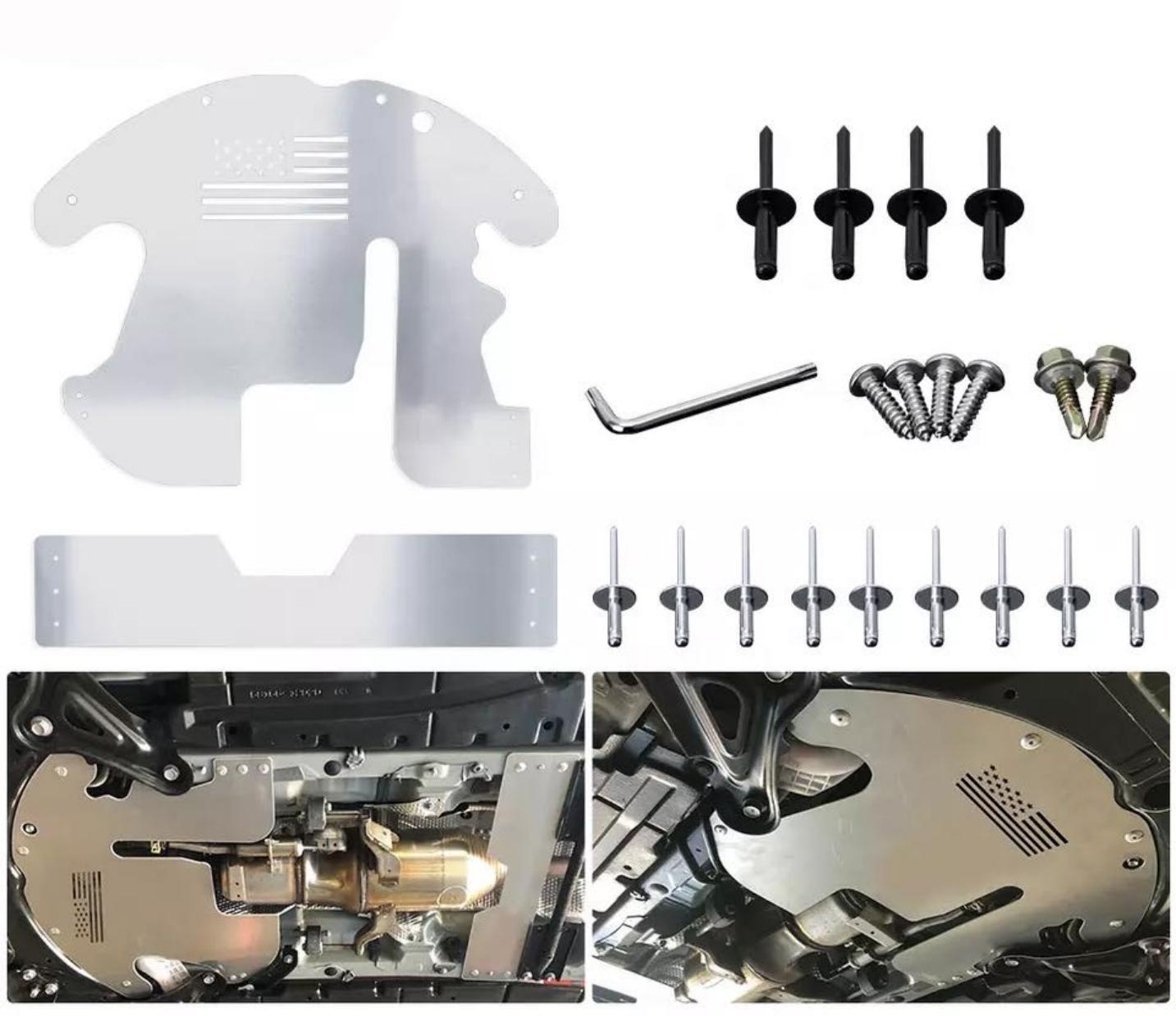 Защитный каталитический преобразователь защитный чехол из алюминиевого сплава с заклепками легкая установка