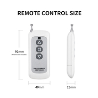 Commutateur de télécommande sans fil personnalisé 433mhz DC 12V avec code d'apprentissage RF 4-Ch Module récepteur de relais en métal et émetteur