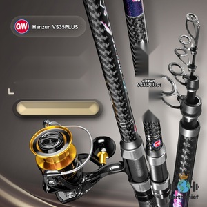 <span class=keywords><strong>Canne</strong></span> à pêche de surfcasting Guangwei VS35 Plus 4,5m No 35 No <span class=keywords><strong>40</strong></span> en carbone extra dur, section longue, pour lancer longue distance - Product Image 1
