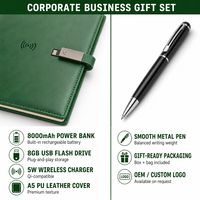 Carnet de notes A5 personnalisé de luxe avec recharge sans fil et stylo – Coffret cadeau d'entreprise pour la rentrée scolaire – Vente en gros