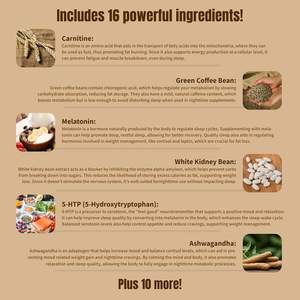 Hoch effiziente Medikamente zur kontinuier lichen Gewichts reduktion in der Nacht, Kräuter ergänzung, beste Kapseln zur Gewichts reduktion für Männer und Frauen - Product Image 3