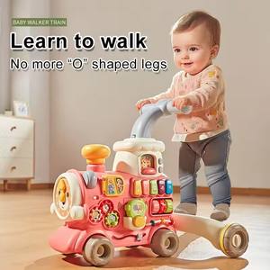 רביב בייבי 3-ב-1 נייד חינוכי צעצוע ברכבת תינוק הליכון מוקדם חינוך בהיר צעצוע הליכון עם מסגרת פלסטיק - Product Image 2