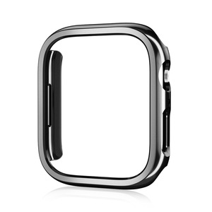 Funda de reloj de PC chapada a la moda para <span class=keywords><strong>Apple</strong></span> <span class=keywords><strong>Watch</strong></span> 8 7 S7 <span class=keywords><strong>S8</strong></span> S9 ultra Case Hollow Frame 41mm 45mm 49mm Cases - Product Image 2