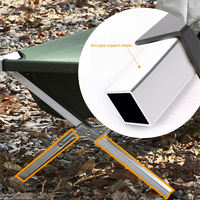 CHENYUE Grosir Tempat Tidur Lipat Camping Kustom Portabel untuk Luar Ruangan, Tempat Tidur Aluminium Alloy Ultralight untuk Dewasa