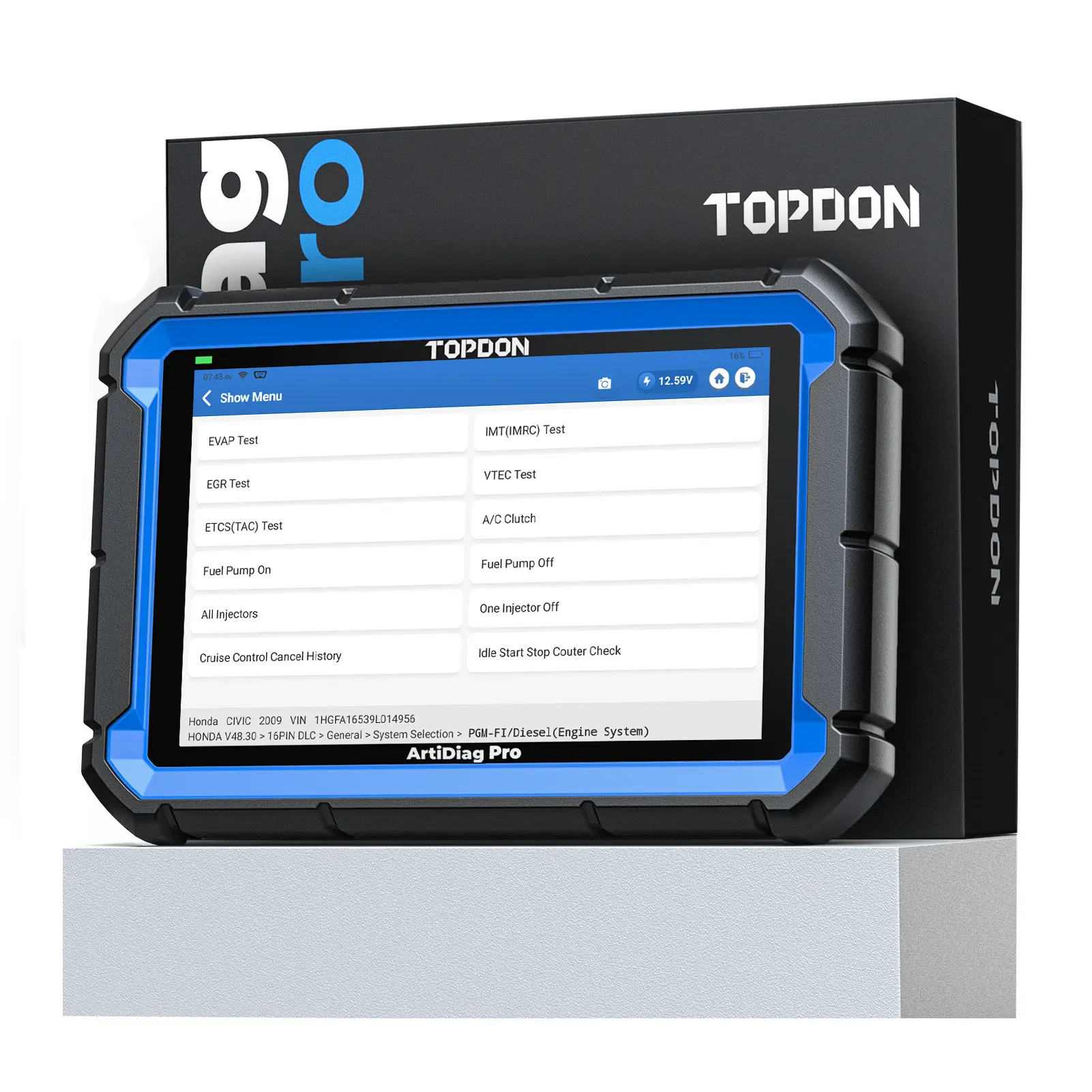 TOPDON Automotive Car OBD2 All System Diagnosis Scan Scanner Universal Auto Diagnostic Tool Machine For All Vehicles