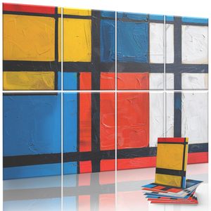 Paneles acústicos de Pintura <span class=keywords><strong>Art</strong></span>ística, juego de paneles 3D, paneles de pared acústicos modernos impresos en HD para estudio de oficina - Product Image 4
