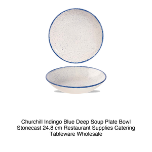 Bol creux bleu indigo profond 24,8 cm Churchill Stonecast 12-Shbievb9 - Product Image 2