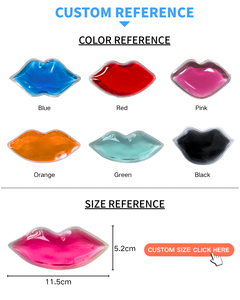 Niedrige Kosten Hoher Standard Entspannen Sie den Körper Lippen geformte Schönheit heißes kaltes Gel für Detumeszenz Guter Preis - Product Image 3
