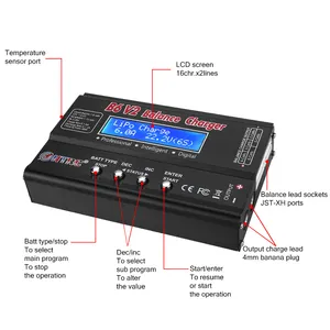 Htrc LiPo pin sạc RC Xe cân bằng sạc 1S-6S kỹ thuật số discharger Battery Pack cho Li-ion cuộc sống NiCD NiMH lihv