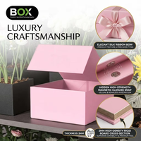 Boîte rigide pliable magnétique personnalisée en ruban rose mat noir écologique pour l'emballage de cosmétiques et de soins de la peau
