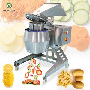 Grande machine commerciale automatique de découpe et de râpage de légumes pour frites et chips, pour pommes de terre et carottes, de Guangzhou - Product Image 1
