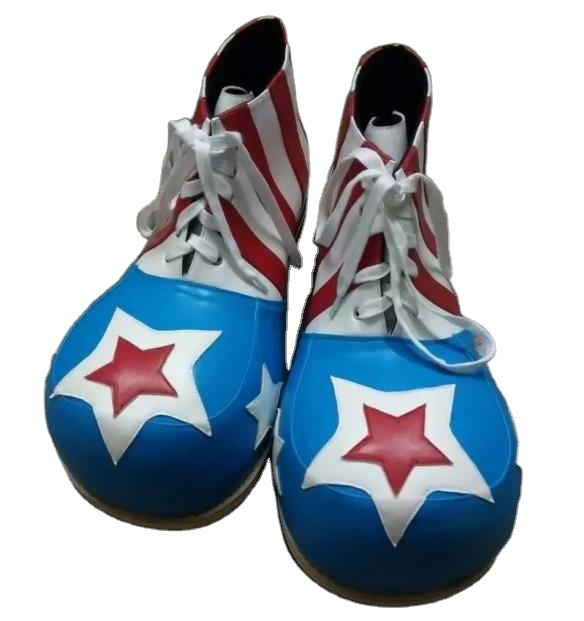 Alibaba оптовая продажа обуви showtime со шнуровкой и двумя звеньями вверх Верхняя специальная обувь для выступлений на сцене клоун