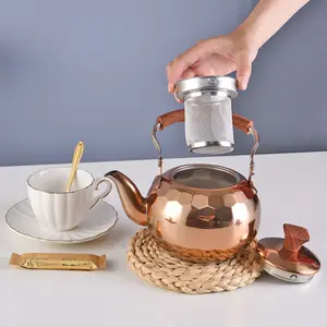 多功能商用水壶和茶壶套装，配有优质高温茶壶取暖器castiron
