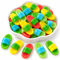 Bonbons gélifiés en forme de pantoufle pour enfants, en vrac, saveur acidulée, halal, gommes chinoises personnalisées, bonbons sucrés, emballage de confiseries
