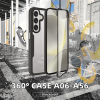 Coque de téléphone en TPU antichoc à protection intégrale 360 degrés pour A06 A16 A26 A36 A56, coque transparente pour téléphone portable