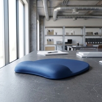 Tapis de souris ergonomique portable en caoutchouc avec repose-poignet, base antidérapante confortable, surface imperméable, accessoire pour ordinateur portable de bureau