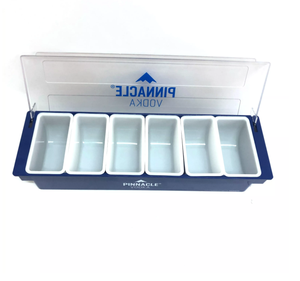 Porta Condimenti con Scomparto Ghiaccio, Dispenser Frutta <span class=keywords><strong>da</strong></span> <span class=keywords><strong>Bar</strong></span>, Contenitore in Plastica per Condimenti, Caddy <span class=keywords><strong>da</strong></span> Tavolo per Ristorante - Product Image 3