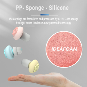 Petits bouchons d'oreille réutilisables en silicone et en mousse PU Protection auditive de sécurité avec fonctions antibruit et antibruit <span class=keywords><strong>pour</strong></span> le sommeil - Product Image 5