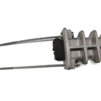 Telecom ADSS Fiber Optic Pole Line Installation Drop Tension Cable Pince d'ancrage en aluminium