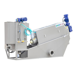 Palmiye yağı atıksu arıtma SS304 çamur susuzlaştırma vida pres makinesi giriş katı içeriği 1-5% çıkış katı içeriği 15-25% - Product Image 2