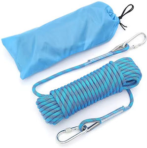 Corde d'escalade statique en polyester 9mm-14mm, certifiée CE, double structure, camouflage multicolore, toutes saisons, usage universel - Product Image 5