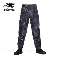 Pantalon tactique sportif trois-en-un respirant, imperméable, enduit PU, softshell, résistant à l'usure, pour homme, vêtements de travail, cyclisme