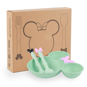 Pailles <span class=keywords><strong>de</strong></span> table pour enfants, dessin animé personnalisé, mignonnes, en Fiber <span class=keywords><strong>de</strong></span> blé, vaisselle d'alimentation, 3 pièces - Product Image 4