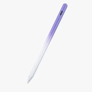 قلم ستايلس معدني عالمي نشط مع خاصية اللمس الذكي قلم ستايلس مغناطيسي سعة مع منفذ شحن من النوع C