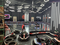 Système de barrière de piste de kart, barrières de protection en plastique pour les pistes de course