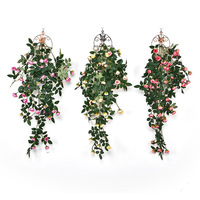 Fleur artificielle en soie rose brésilienne, décoration pour mariage, remise de diplôme, ou nouvellement installée, guirlande de fleurs de cerisier à suspendre au plafond ou au mur