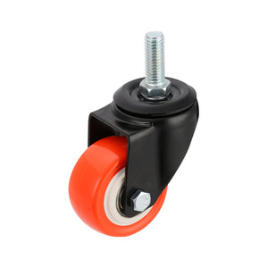 2 Inch Gold Diamond Orange Rubber <b>Caster</b> <b>Wheel</b> With Ball Bearing For Industrial Use - Product Image 4