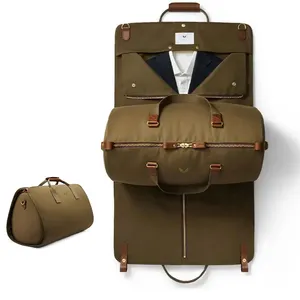 Bolsa de ropa de negocios de viaje portátil personalizada, bolsa de mano de fin de semana, bolsa de lona convertible para ropa