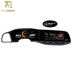 Doppio Schermo RoadNavi per Dodge Challenger Hellcat SRT 2014-2023 Tachimetro Automatico Radio Android Navigazione GPS - Product Image 3