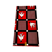 Tissu Ankara 100% Polyester, Tissu Imprimé Wax Africain Italien pour Vêtements, Robes, Sacs