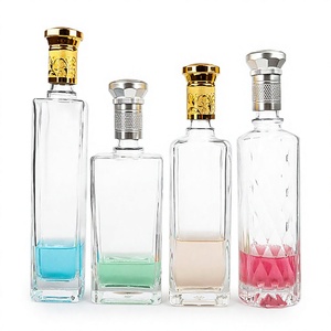 Bouteille de vodka vide personnalisée, bouteille en verre de 200 ml pour les spiritueux, avec bouchon scellé - Product Image 4