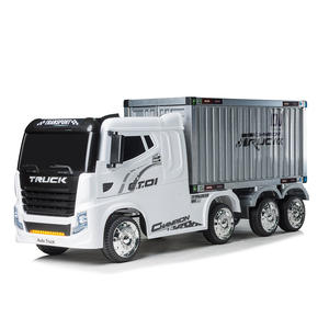 子供用電動ペダル式プラスチック製ライドオンおもちゃ大型トラックヘッドバンド柄コンテナ男の子用女の子用リモコン付き - Product Image 2