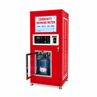 Distributeur d'eau portable commercial extérieur à osmose inverse 400GPD/800GPD, fonctionnant par pièces, carte de crédit ou code QR, en acier inoxydable 160L