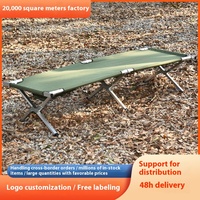 Lit pliant en métal TOPIND à prix avantageux, en alliage d'aluminium, lit simple pliable pour le camping