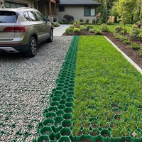 Produits de terrassement, grille en plastique recyclé pour gazon, moule pour pavés, rouleau de grille pour gazon, pavés pour l'extérieur et le jardin, plantation de briques
