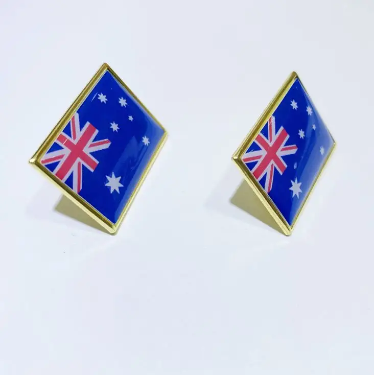 Nueva Zelanda América \ australia \ Corea \ india bandera pin de solapa de metal Placa de esmalte suave esmalte duro de la bandera del país esmalte pin