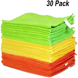 Lot de 12 chiffons de nettoyage en microfibre chauds assortis de <span class=keywords><strong>4</strong></span> couleurs de chiffon sec et de serviettes pour le nettoyage des vitres de cuisine - Product Image 2