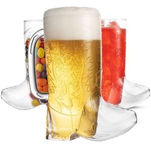 Vaso Creativo de Plástico PS de 17 oz con Forma de Bota de Vaquero para Bebidas - Product Image 1