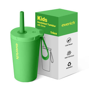 Vaso Térmico de Acero Inoxidable Everich y <span class=keywords><strong>Tomic</strong></span> al por Mayor, Taza de Cerveza, Vaso de Vacío con Asa y Tapa - Product Image 1