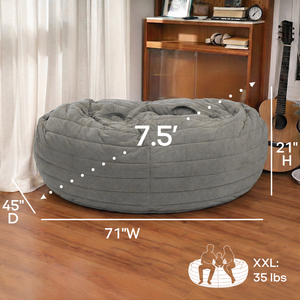 Nouveau modèle tendance 2026 : Pouf canapé paresseux ovale minimaliste et confortable, personnalisable, pour usage individuel ou salon, vente en gros - Product Image 6