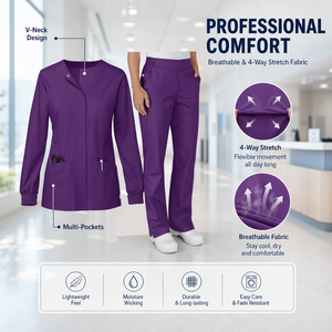 Offre Spéciale : Ensembles de Blouses Chirurgicales Confortables et Légers à Séchage Rapide avec Taille Élastique pour Hôpitaux, Cliniques Dentaires, Spas et Salons de Beauté - Product Image 1