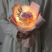 Bunga Mawar Abadi Grosir Bobo Ball Hadiah Pernikahan Natal Hari Valentine Buket Bunga Mawar Awet Selamanya